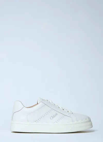 CHLOÉ CHLOÉ WOMEN LAUREN LEATHER SNEAKERS