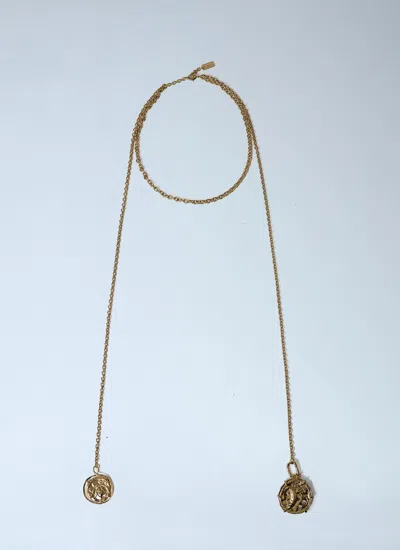 Chloé Women Layered Medals Necklace In Gold