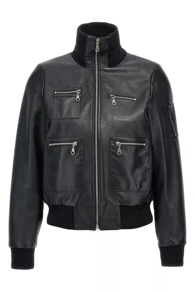 CHLOÉ CHLOÉ WOMEN LEATHER BOMBER JACKET