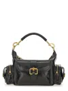 Chloé Shiny Leather Camera Bag In Black