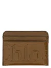 Chloé Chloe' Women Leather Card Holder In Brown