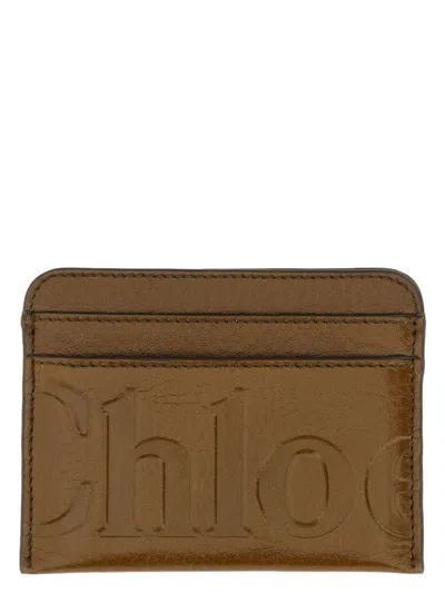 CHLOÉ WOMEN'S LEATHER CARD HOLDER