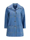Chloé Cowhide Leather Coat With Patch Pockets