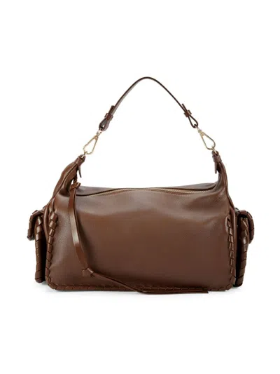 Chloé Women's Leather Duffel Bag In Brown