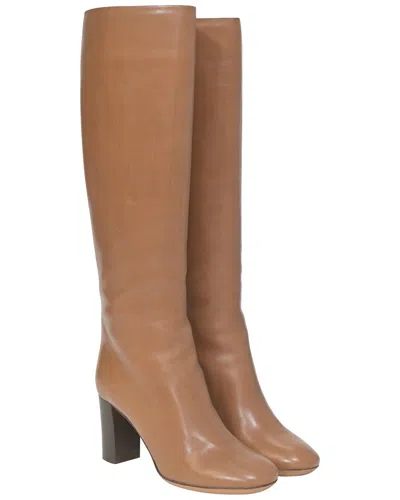 Chloé Women's Leather Knee Boot (authentic Pre-loved) In Brown