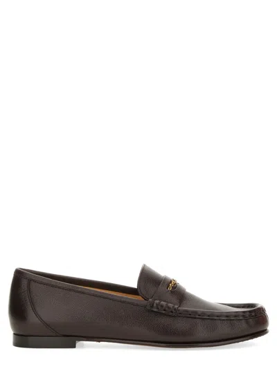 Chloé Women Leather Loafer In Brown