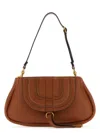 Chloé Brown Leather Marcie Clutch