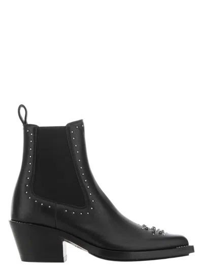 CHLOÉ WOMEN'S LEATHER NELLIE ANKLE BOOTS