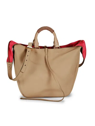 Chloé Women's Leather Top Handle Bag In Beige