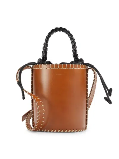 Chloé Women's Leather Two Way Bucket Bag In Brown