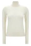 Chloé Chloe Iconic Milk Turtleneck Knitted Sweater In White