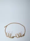 Chloé Women Logo Motif Iconic Belt In Gold
