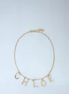 Chloé Women Logo Motif Necklace In Gold