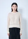 Chloé Embroidered Alpaca And Silk-blend Sweater