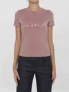 Chloé Pink Cotton Jersey Fitted T-shirt