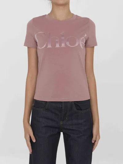 CHLOÉ CHLOE WOMEN LOGO T-SHIRT