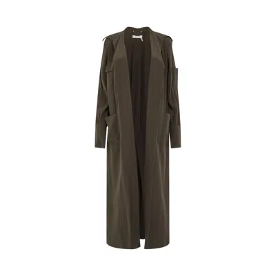 Chloé Women's Long Coat In Brown