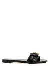 Chloé Mae Knotted-strap Leather Flat Sandals In Black
