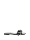 Chloé Mae Buckle-embellished Leather Flip Flops