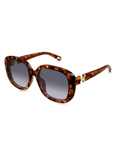 Chloé Women's Marcie 56mm Square Sunglasses In Black