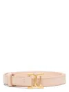 Chloé Triomphe-buckle Belt In 6j5 Pink