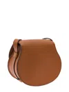 Chloé Women 'marcie' Brown Leather Saddle Bag Woman  In Brown
