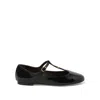 Chloé Marcie Mary-jane Python Print Leather Ballet Flats In Black