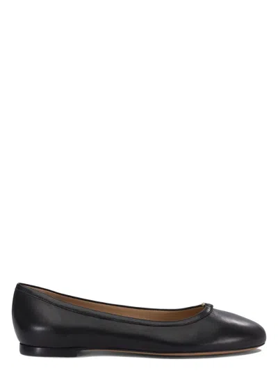 CHLOÉ WOMEN'S MARCIE LEATHER BALLERINA BLACK | SIZE 40 | C24S973H7001