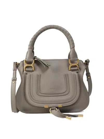 Chloé Women's Marcie Leather Satchel In Sand