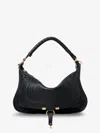 Chloé Chloe' Women Marcie Leather Shoulder Bag In Black