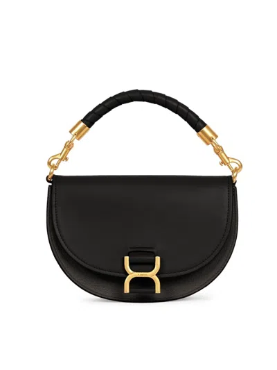Chloé Women's Marcie Leather Top-handle Bag In Black