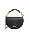 Chloé Women's Marcie Leather Top Handle Saddle Bag In Black