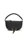 Chloé Mini Marcie Shoulder Bag In Soft Leather In Black