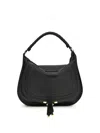 Chloé Black Calf Leather Bos Taurus Shoulder Bag In Black