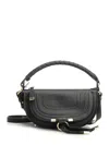 Chloé Mini Marcie Shoulder Bag In Soft Leather In Black
