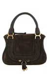 Chloé Women Marcie Small Leather Handbag In Burgundy
