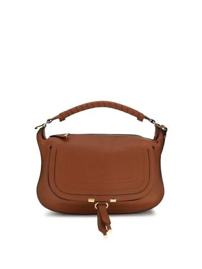 Chloé Women Marcie Small Shoulder Bag In Brown