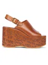Chloé Women's Maxime Platform Sandals In Brown