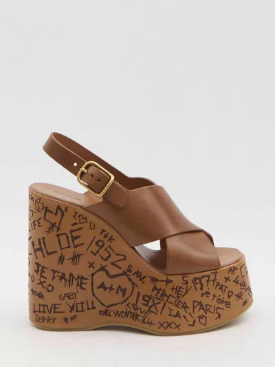 Chloé Chloe Women Maxime Wedge Sandals