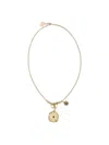 Chloé Women Medals Pendant Necklace In Black