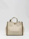 Chloé Carry Leather-trimmed Canvas-jacquard Tote