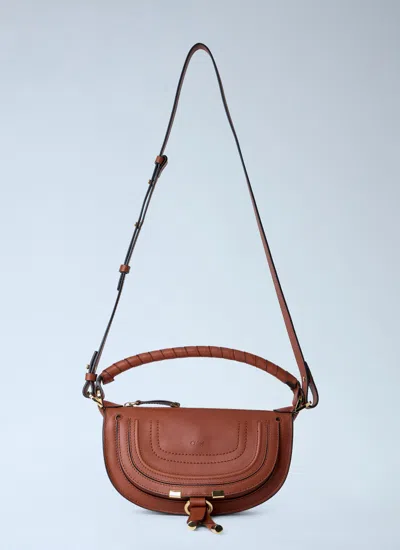 Chloé Women Mini Marcie Shoulder Bag In Brown