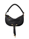 Chloé Mini Marcie Shoulder Bag In Soft Leather In Black