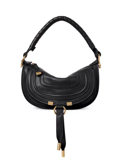CHLOÉ CHLOE` WOMEN MINI MARCIE SHOULDER BAG IN SOFT LEATHER