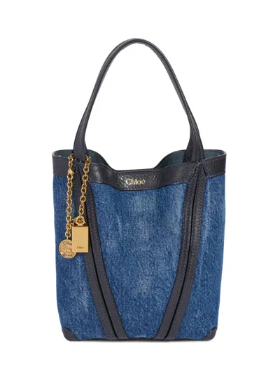 Chloé Women's Mini Spin Denim Tote Bag