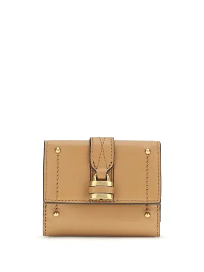 Chloé Women Mini Trifold Wallet In Orange