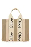 Chloé Chloe Women Multicolor Fabric Small Woody Shopping Bag