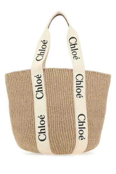Chloé Chloe Women Multicolor Raffia Shopping Bag