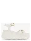 Chloé Nama Sandals In White