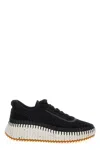 Chloé Hand-stitched Mesh Sneakers With Contrasting Ridged Sole In Multi